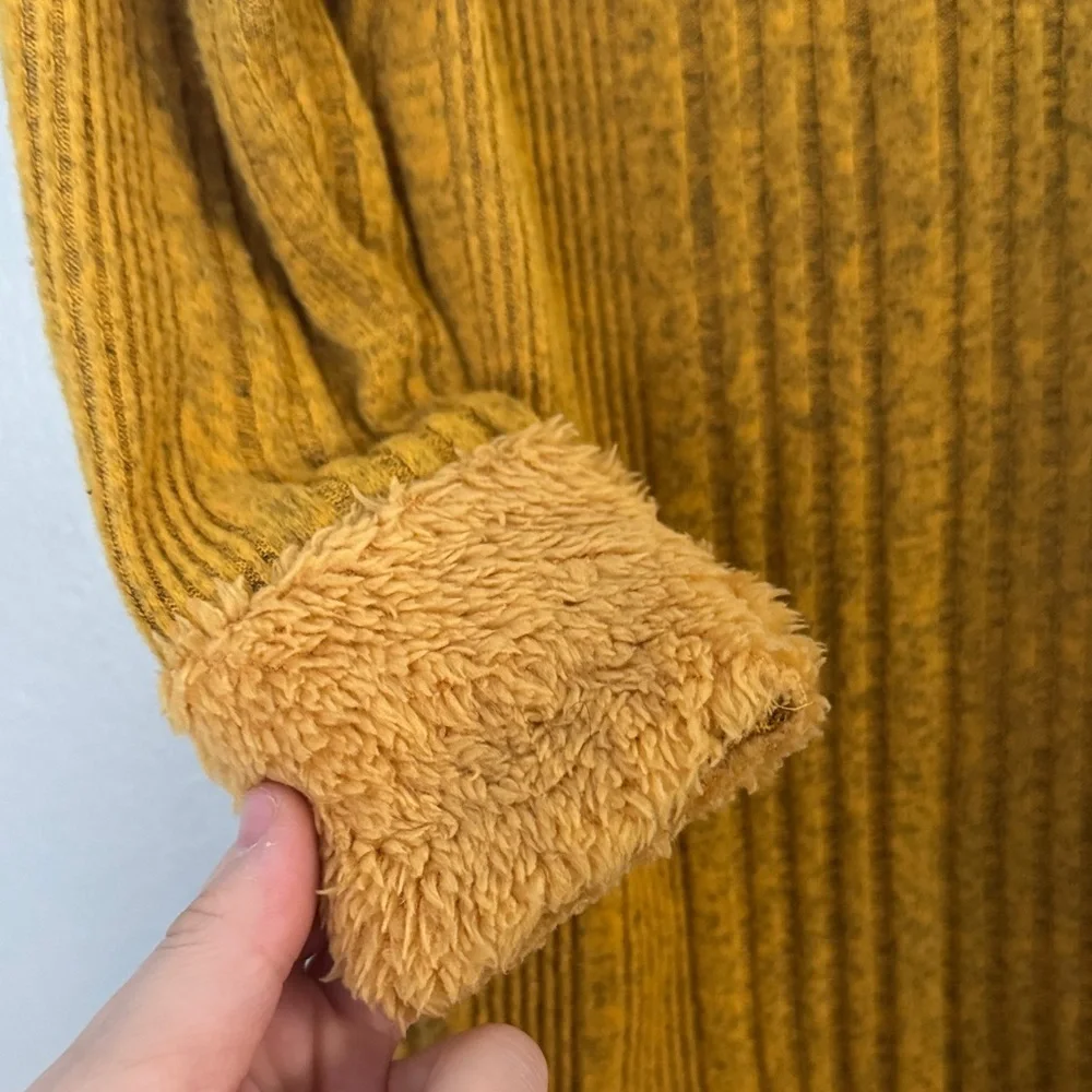 Cozy Mustard Knit Dress with Hat